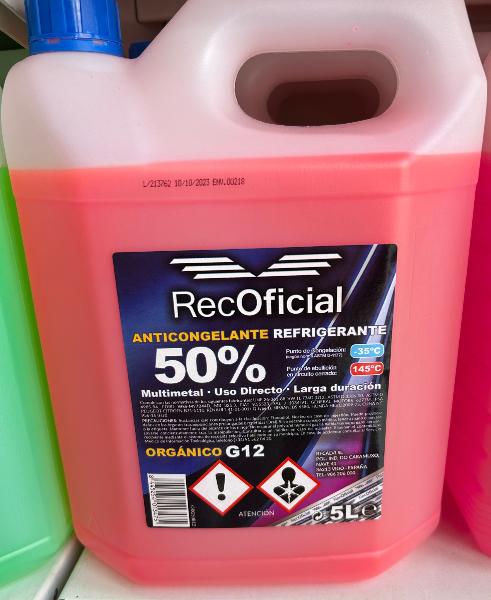 RECAL ORG50R12 - RECOF ANTICONGELANTE G12 50% ROSA